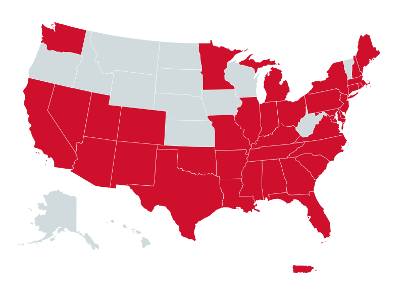 Map of the United States